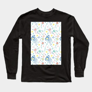 happy flowers Long Sleeve T-Shirt